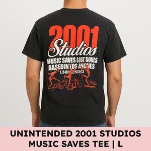 Unintended 2001 Studios Skeleton Graphic T-Shirt Los Angeles Heavyweight Men's L